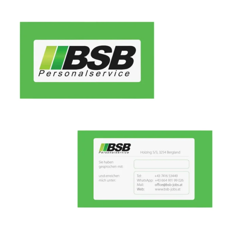 BSB Personalservice Visitenkarte