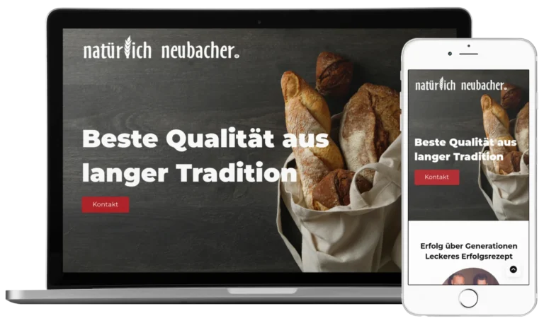 Mockup Bäckerei Neubacher