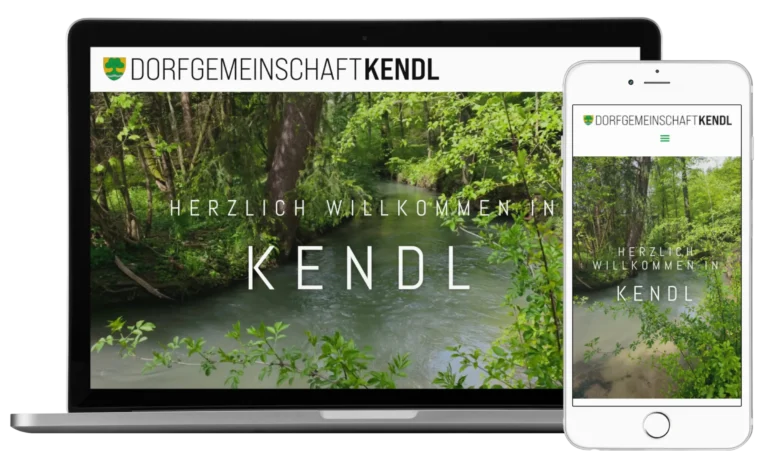 Mockup Dorfgemeinschaft Kendl