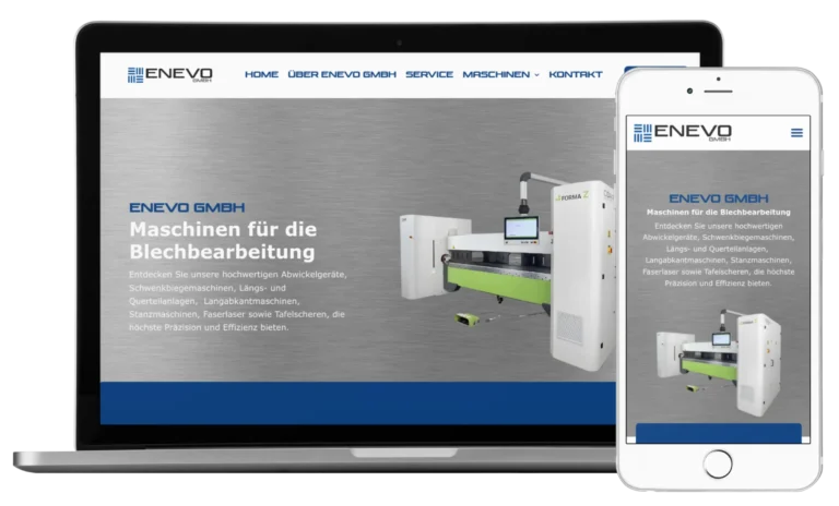 Mockup Enevo GmbH